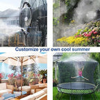 Pre-Assembled Misting Kit, 75FT Misting Line + 27 Brass Mist Nozzles + Brass Adapter(3/4") Outdoor Mister for Patio, Garden, Greenhouse, Trampoline, Sprinkler - Image 7
