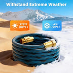 Garden Hose, Non-Expandable Water Hose 50 ft, Flexible, Kink & Leak Proof Water Pipe with 10-Function Spray Nozzle, Lightweight Outdoor Hose for Yard, Lawn, Car Wash, RV and Home Use - Image 5