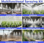 Greenhouse Irrigation Kit, Plant Misting System W/Adjustable Flow - Image 5