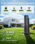 Aiper IrriSense 2 Lawn Sprinkler, Smart Irrigation System, Multi-Zone Plant-Specific Watering, Smart Scheduling, Weather-Adaptive Irrigation with Rain Sensor, for Lawns up to 14400 sq.ft.-Blue 3Pack - Image 2
