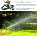 Lawn Sprinkler – Metal Stainless Steel 23x22.5x13cm 9.06x8.86x5.12in - Image 3