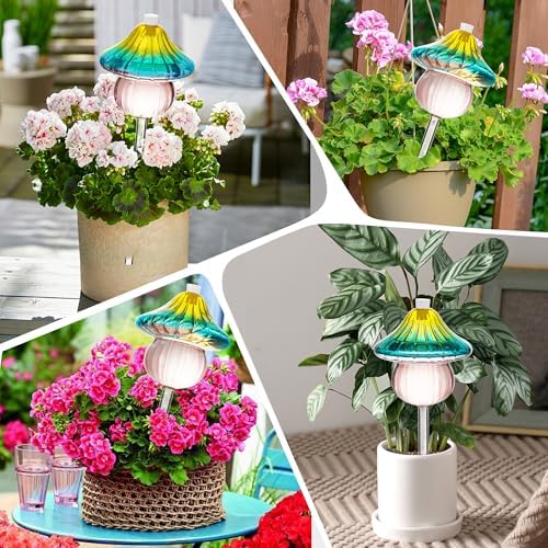 11 oz Large Plant Watering Globes 4 Pack Glass Self Watering Globes - Image 7