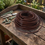 1/4 Inch Brown Drip Irrigation Tubing PVC Garden Watering Line 100ft - Image 6