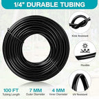 OnBrand 100FT Misters for Outside Patio with 3/4" Adapter and 2 T-Joints - Image 4