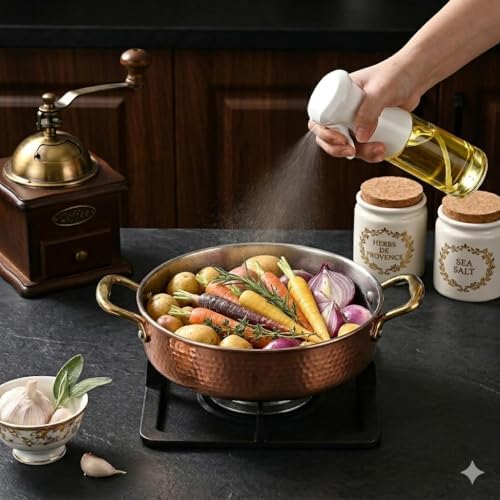 Mist Spray Bottle, Clear Glass Container with White Trigger Sprayer, Empty Refillable Dispenser for Home kitchen - Image 5
