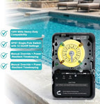 T101R Mechanical Timer Switch Outdoor, Rainproof Metal Enclosure - Image 2