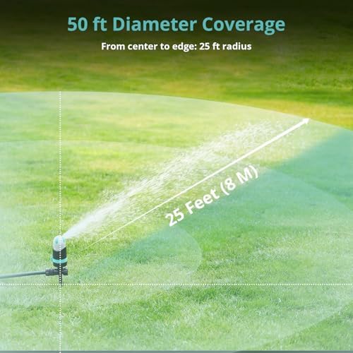 QUOBAS 360°Rotating Sprinkler for Yard, Heavy Duty Water Sprinkler for Lawn - Image 4