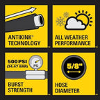 Stanley BDS6651 Fatmax Professional Grade Water Hose, 7ft' x 5/8" (Pack of 2) - Image 7