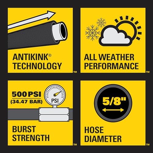 Stanley BDS6651 Fatmax Professional Grade Water Hose, 7ft' x 5/8" (Pack of 2) - Image 7