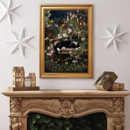 Gold Vintage Framed Glass Bottle Wall Art, Still Life Painting Print - Image 4
