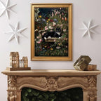 Gold Vintage Framed Glass Bottle Wall Art, Still Life Painting Print - Image 4