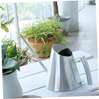 Vintage Stainless Steel Watering Can 900ml for Indoor Plants - Image 7