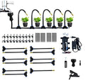 Outdoor Misting Cooling System Kit with 24v Silent Pump & Adjustable Nozzles & Flexible Misting Line & Filter, Patio Misters Mister System Drip Irrigation System for Outside (Size:9m Tube+ 11nozzles) by Melairy