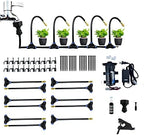 Outdoor Misting Cooling System Kit with 24v Silent Pump & Adjustable Nozzles & Flexible Misting Line & Filter, Patio Misters Mister System Drip Irrigation System for Outside (Size:9m Tube+ 11nozzles) by Melairy