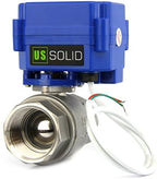 U.S. Solid Motorized Ball Valve- 1" NSF Certified 304SS Ball Valve with Full Port, 9-24V AC/DC and 2 Wire Auto Return Setup - Image 2