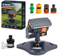 16-Nozzle Oscillating Sprinkler, Adjustable Lawn Water Sprayer with Spray Width and Flow Control, Wide Coverage Garden Watering Tool for Yard, Grass and Plants (Style A) by Unknown