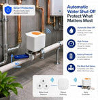 Smart Water Leak Detector and Automatic Shutoff Valve Kit with Hub, 1 Water Leak Sensors - Image 3