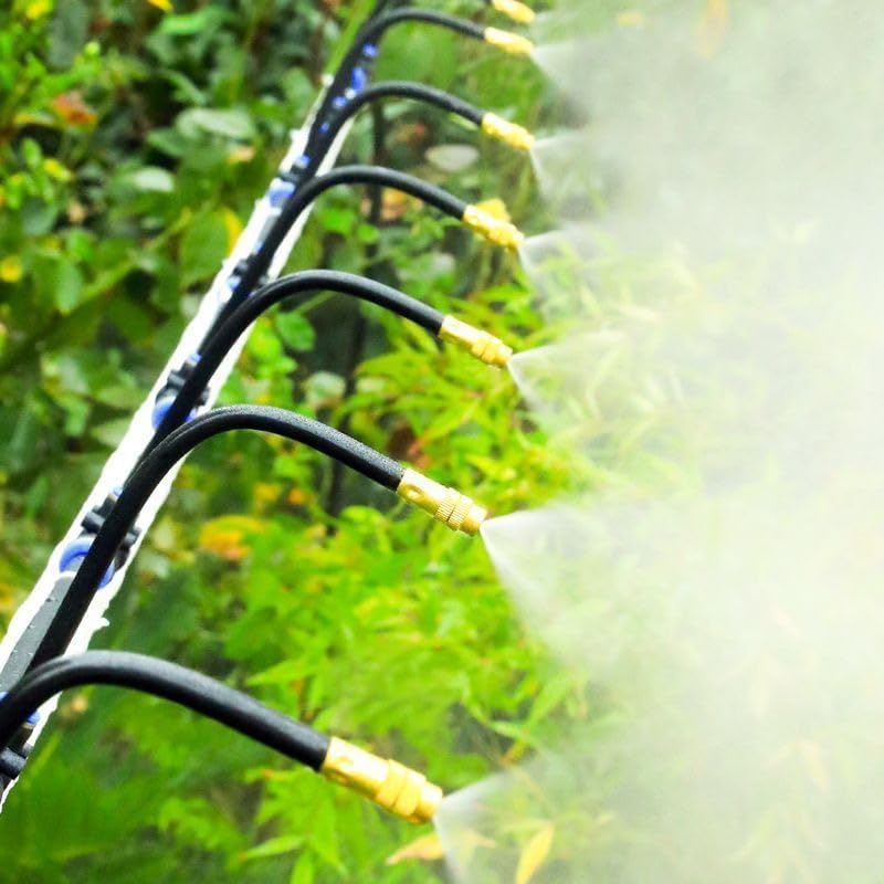 Aptliton 50ft DIY Drip Irrigation Kit with 15 Brass Nozzles - Image 4