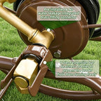 WERMAH Garden Hose Reel Cart, Heavy Duty Metal w/2 Wheels, Holds 230ft 5/8" - Image 3