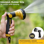 FANHAO Heavy Duty Garden Hose Nozzle, Metal Hose Sprayer Easy Thumb Control - Image 5