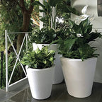 Crescent Garden Dot TruDrop Indoor/Outdoor Planter, Self-Watering Plant Pot, 20 Inches, (Caviar Black) - Image 3