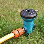 Lawn Garden Sprinkler Lawn Sprinkler Above Ground Garden Sprinkler System 9 Spray Patterns High Pressure Water Sprayer Irrigation for Patio Yard Park - Image 4