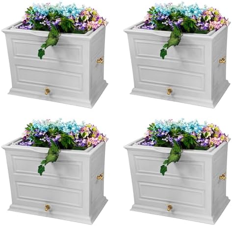 Good Ideas Savannah Colonial Style Rain Saver with Planter Top, 42 Gallon by GoodIdeas