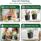Meowell 7 inch Self Watering Pots for Indoor Plants, 5 Pack Plant Pots with Drainage Holes & Clear Reservoir for Visible Water Level, Plastic Wicking Planter Pots for House Plants and Flower, Black - Image 6