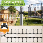 CARPATHEN Misters for Outside Patio with Flexible Rod Nozzles, 75 ft, Black - Image 5