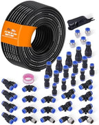 1/4" Air Line Tubing Kit, 100FT SAE J844 PA Nylon Air Hose Tubing by EilxMag