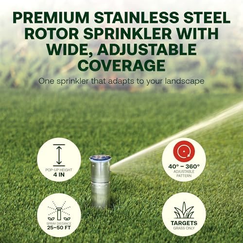 Rain Bird 52SA Premium Gear Drive Rotor Sprinkler Head 4 in Pop Up, 2 Pack - Image 3