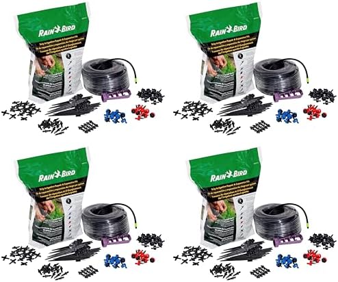 Rain Bird DRIPKITBAG Drip Irrigation Repair and Expansion Kit (Pack of 4) by RainBird