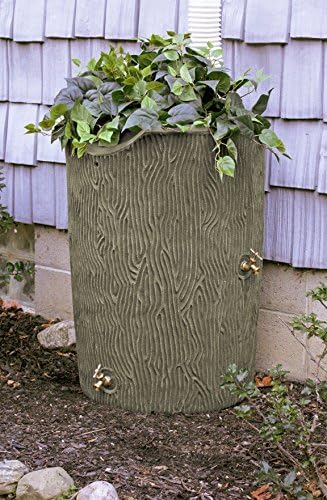 Good Ideas IMP-C50-KHA Impressions Bark Rain Saver, 50-Gallon, Khaki - Image 4