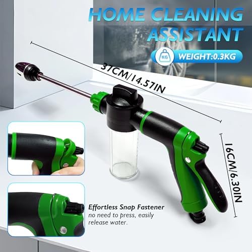 Hose Hawk Pro Pressure Washer,with Foam Pot,3 Spray Modes(Green) - Image 4