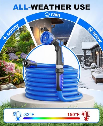 SPECILITE Garden Water Hose 100 ft x 5/8", Kink-Free Triangle Prism Design - Image 6