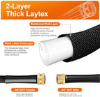 Garden Hose 50FT with 360° Swivel Connector, Camper Water Hose with Nozzle Ultra-Light & Flexible Garden Water Hose - Image 3