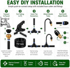 50FT 5/16" Garden Watering Kit with 16 Brass Nozzles - Image 4