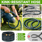 100FT 5/8" Heavy Duty Garden Hose, NON-EXPANDABLE Flexible Water Hose, No Kink - Image 4