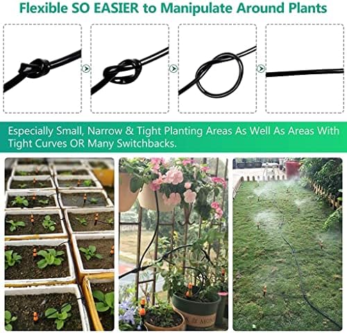Garden Watering Hose 4/7mm PVC Micro Irrigation Pipe Drip Tubing Sprinkler 1/4'', for Transferring Liquid Lawn Balcony Greenhouse(80m) - Image 6