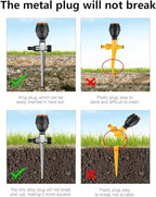 360° Rotation Auto Irrigation System Garden Lawn Sprinkler Patio,Garden Lawn Sprinkler System,Garden Sprinkler Lawn Sprinkler for Outdoor Grass Garden Yard Lawns,Coverage Diameter 65ft (4pcs) - Image 4