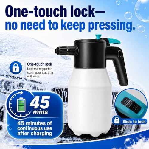 Electric Foam Sprayer, Rechargeable Portable Pump Sprayer - Image 4
