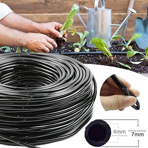 4/7mm Hose Garden Watering 1/4" PVC Hose Micro Drip, for Irrigation Pipe Tubing Lawn Balcony Plants Flower Greenhouse Pipe Hose Watering (Color : 1/4'', Size : 50m) - Image 2
