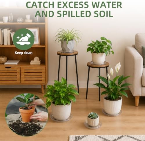 Clear Plant Saucer 16 inch Large Plant Drip Trays for Indoor outdoor plants - Image 6