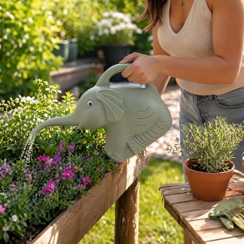 2L Elephant Shaped Watering Kettle with Long Spout - Image 4