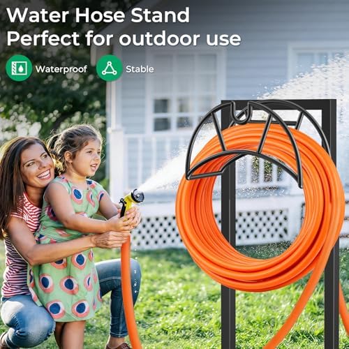 TomCare Garden Hose Holder, 4 Spikes Hose Stand for 160FT Outdoor Hose - Image 6