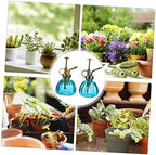 Vintage Glass Spray Bottle 2 Pack for Flowers and Vegetables Blue - Image 5