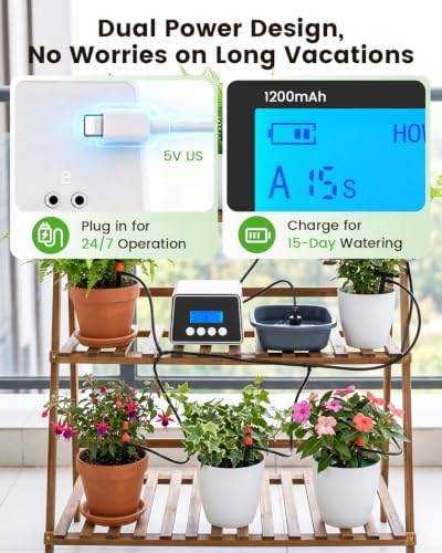 BAOSHISHAN 2 Zone Indoor Plant Watering System for 30 Potted Plants - Image 4