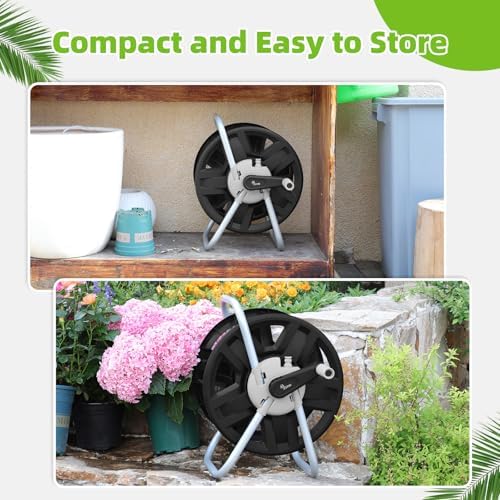 Water Hose Reel,Holds 60-80 Ft of 5/8" Hose - Image 6