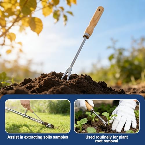 36 Inch Soil Sampler Probe, Stainless Steel Soil Core Sampling Tool with T-Handle, Heavy Duty Soil Probe for Lawn, Garden, Farm & Soil Testing - Image 5