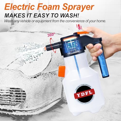 Electric Foam Sprayer 2L,Pressurized Sprayer with Charge - Image 2